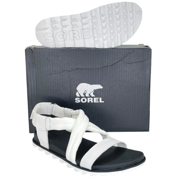 Sorel Shoes - Sorel Roaming Decon Sea Salt Fabric & Leather Medium Width Womens Sandals